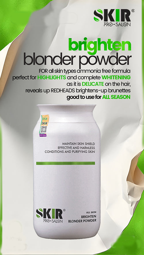 Brighten Blonder Powder 500g – Professional Hair Lightening & Shine | Skir Pro Salon